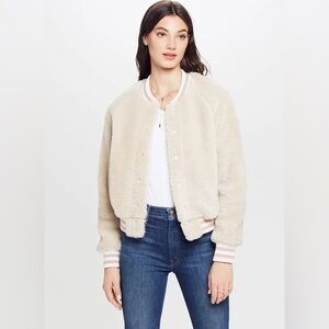 Mother shearling bomber, brand new